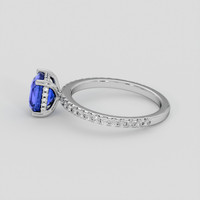 2.01 Ct. Blue Sapphire Ring, Platinum 950 4