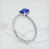 1.28 Ct. Sapphire Ring, Platinum 950 2