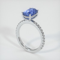 3.00 Ct. Sapphire Ring, Platinum 950 2