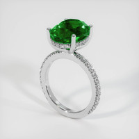 4.54 Ct. Emerald Ring, Platinum 950 2