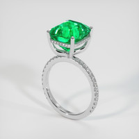 7.95 Ct. Emerald Ring, Platinum 950 2