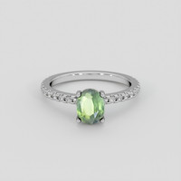1.42 Ct. Alexandrite Ring, Platinum 950 1