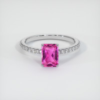 2.05 Ct. Pink Sapphire Ring, Platinum 950 1
