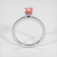 1.66 Ct. Padparadscha Sapphire Ring, Platinum 950 3