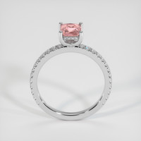 1.05 Ct. Padparadscha Sapphire Ring, Platinum 950 3
