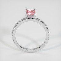 0.97 Ct. Padparadscha Sapphire Ring, Platinum 950 3