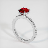 1.37 Ct. Ruby Ring, Platinum 950 2