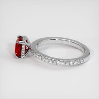 1.37 Ct. Ruby Ring, Platinum 950 4