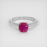 1.22 Ct. Ruby Ring, Platinum 950 1