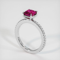 1.22 Ct. Ruby Ring, Platinum 950 2