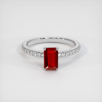 1.04 Ct. Ruby Ring, Platinum 950 1