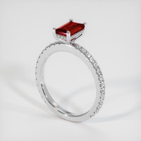 1.04 Ct. Ruby Ring, Platinum 950 2