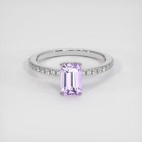 1.62 Ct. Purple Sapphire Ring, Platinum 950 1