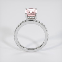 3.09 Ct. Peach Sapphire Ring, Platinum 950 3
