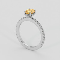 1.02 Ct. Bi Color / Parti Sapphire Ring, Platinum 950 2