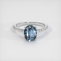 2.25 Ct. Sapphire Ring, Platinum 950 1