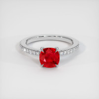 1.62 Ct. Ruby Ring, Platinum 950 1