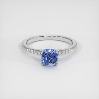 2.24 Ct. Blue Sapphire Ring, Platinum 950 1