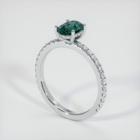 0.77 Ct. Sapphire Ring, Platinum 950 2