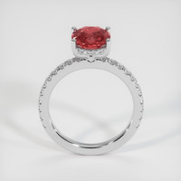 1.83 Ct. Reddish Pink Sapphire Ring, Platinum 950 3
