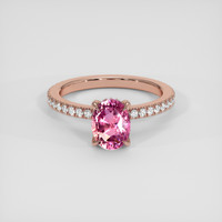2.41 Ct. Pink Sapphire Ring, 14K Rose Gold 1