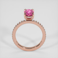 2.41 Ct. Pink Sapphire Ring, 14K Rose Gold 3