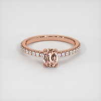 0.84 Ct. Sapphire Ring, 14K Rose Gold 1
