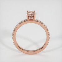 0.84 Ct. Sapphire Ring, 14K Rose Gold 3
