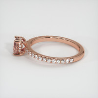 0.84 Ct. Sapphire Ring, 14K Rose Gold 4