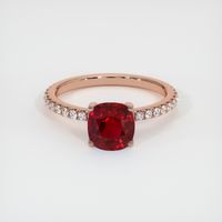 1.55 Ct. Ruby Ring, 14K Rose Gold 1