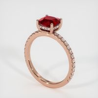 1.55 Ct. Ruby Ring, 14K Rose Gold 2