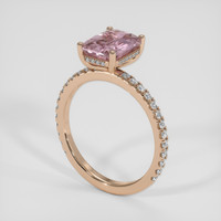 2.89 Ct. Purplish Pink Sapphire Ring, 14K Rose Gold 2