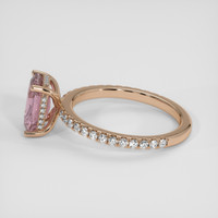 2.89 Ct. Purplish Pink Sapphire Ring, 14K Rose Gold 4