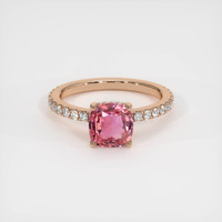 1.61 Ct. Sapphire Ring, 14K Rose Gold 1