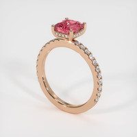1.61 Ct. Sapphire Ring, 14K Rose Gold 2