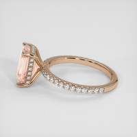 3.92 Ct. Padparadscha Sapphire Ring, 14K Rose Gold 4