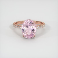 3.61 Ct. Sapphire Ring, 14K Rose Gold 1