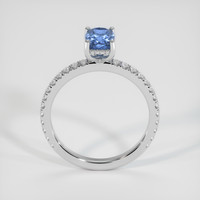 1.43 Ct. Greyish Blue Sapphire Ring, 10K White Gold 3