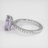 3.55 Ct. Purple Sapphire Ring, 10K White Gold 4