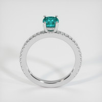 1.21 Ct. Bluish Green Sapphire Ring, 10K White Gold 3