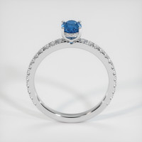 0.62 Ct. Sapphire Ring, 14K White Gold 3
