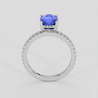 2.01 Ct. Blue Sapphire Ring, 14K White Gold 3