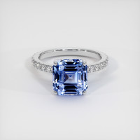 5.69 Ct. Sapphire Ring, 14K White Gold 1