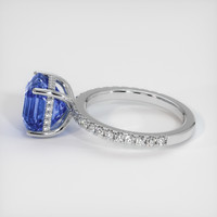 5.69 Ct. Color Change Sapphire Ring, 14K White Gold 4