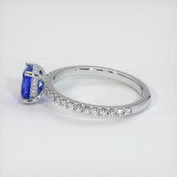1.28 Ct. Sapphire Ring, 14K White Gold 4