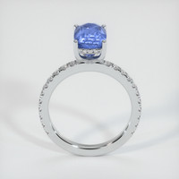 3.00 Ct. Sapphire Ring, 14K White Gold 3