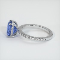 3.00 Ct. Sapphire Ring, 14K White Gold 4