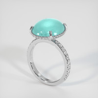 5.68 Ct. Gemstone Ring, 14K White Gold 2