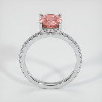 1.84 Ct. Pink Sapphire Ring, 14K White Gold 3