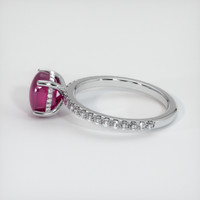 2.61 Ct. Ruby Ring, 14K White Gold 4